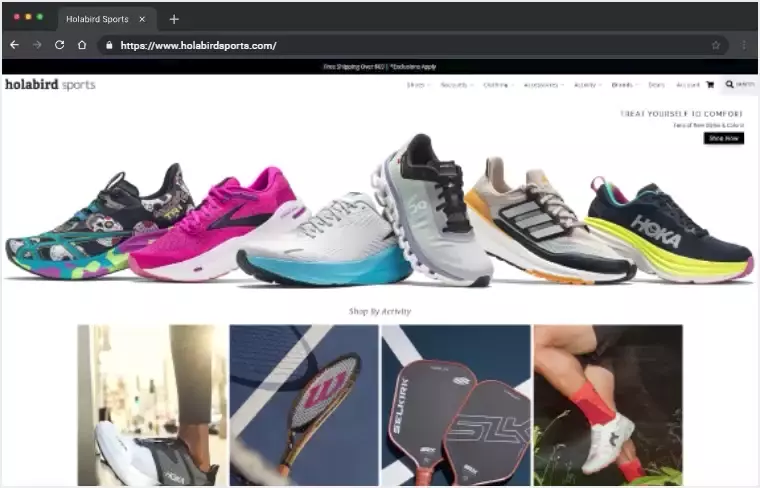 eCommerce Shopify Sneakers website - Holabird Sports