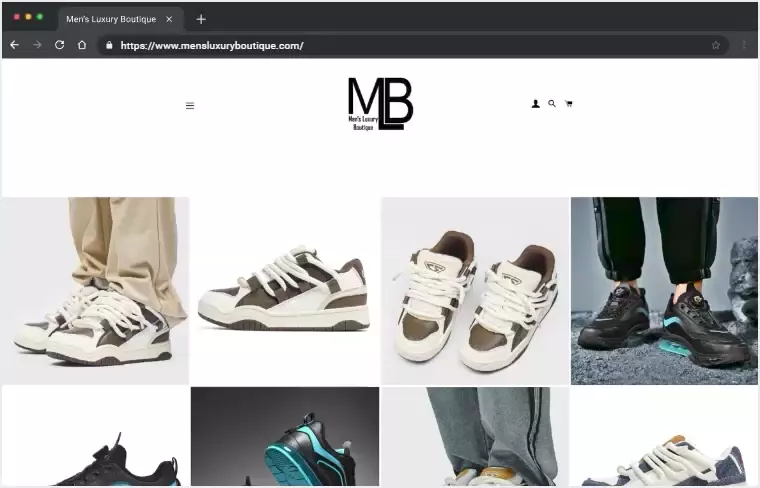 Men's Luxury Boutique - Shopify Sneakers Website
