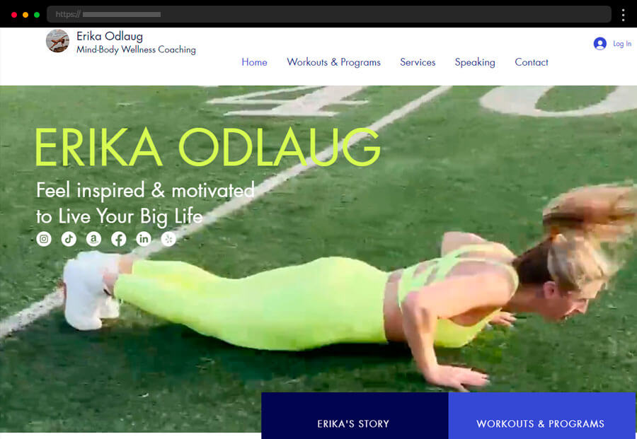 Erika Orlaug coach website