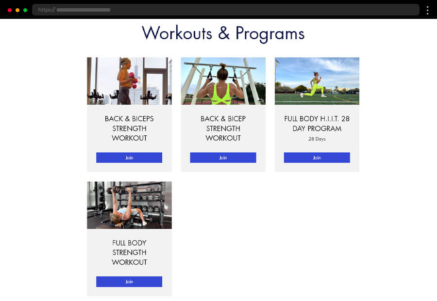Workouts and programs explained coach website