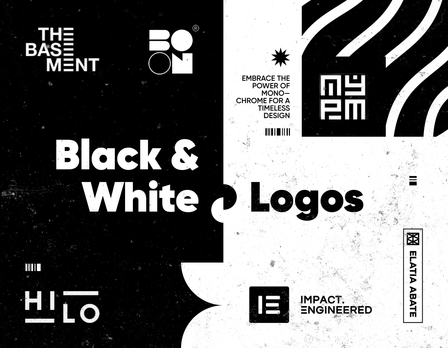 19 Black and White Logos