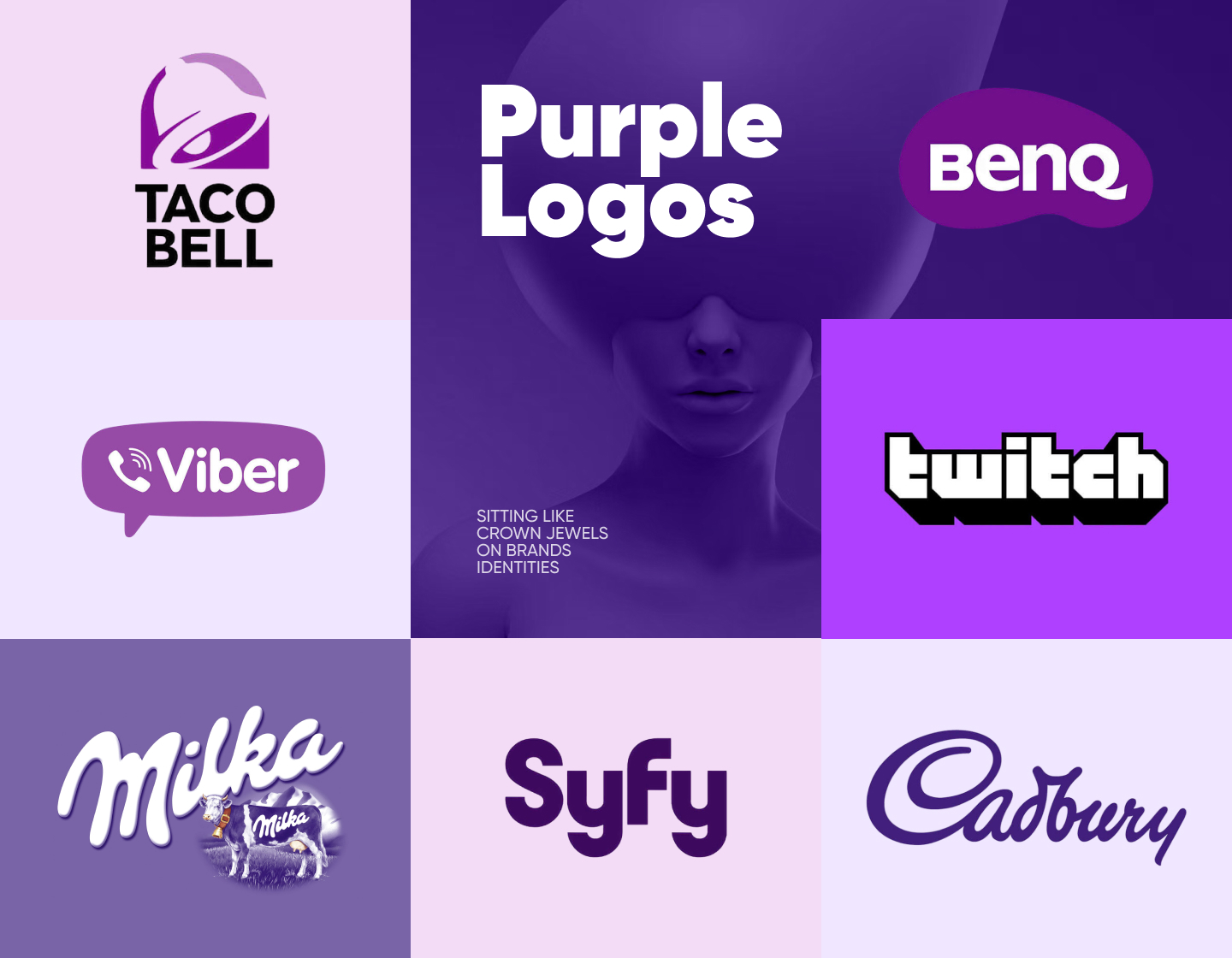 17 Examples of Purple Logos Sitting Like Crown Jewels On Brands Identities