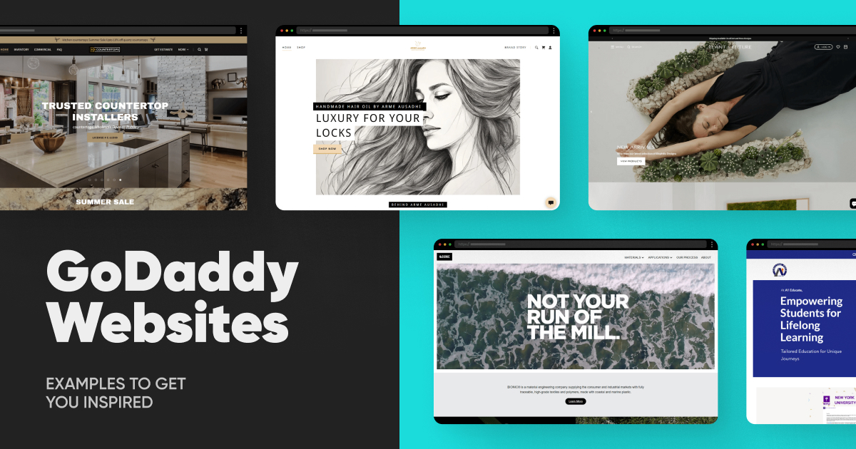 25 Cool GoDaddy Website Examples To Get You Inspired