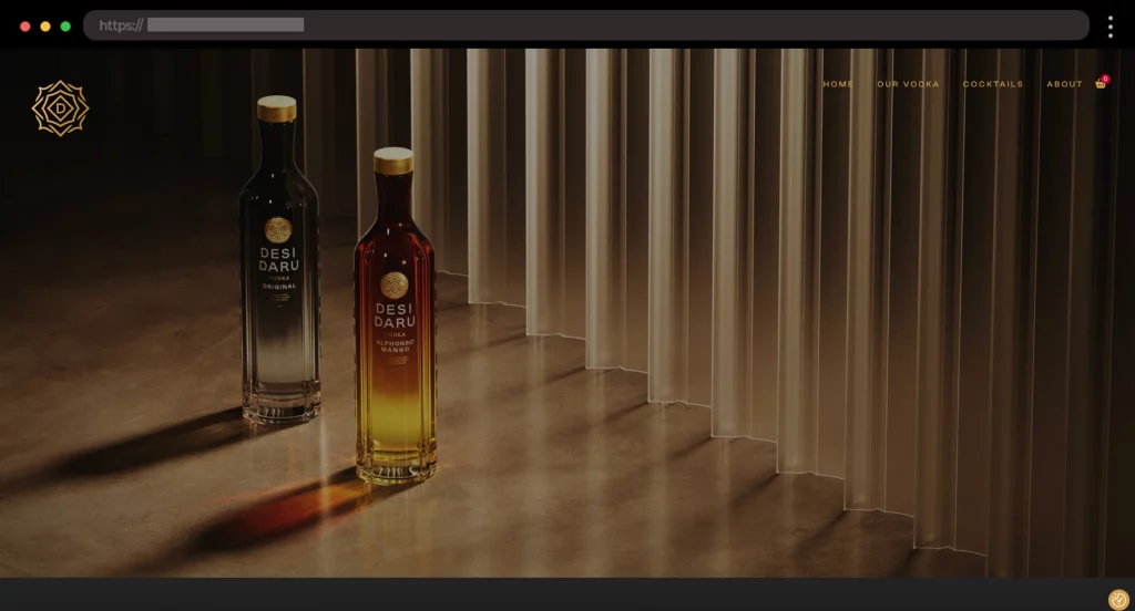 Desi Daru Premium Vodka WooCommerce Site 