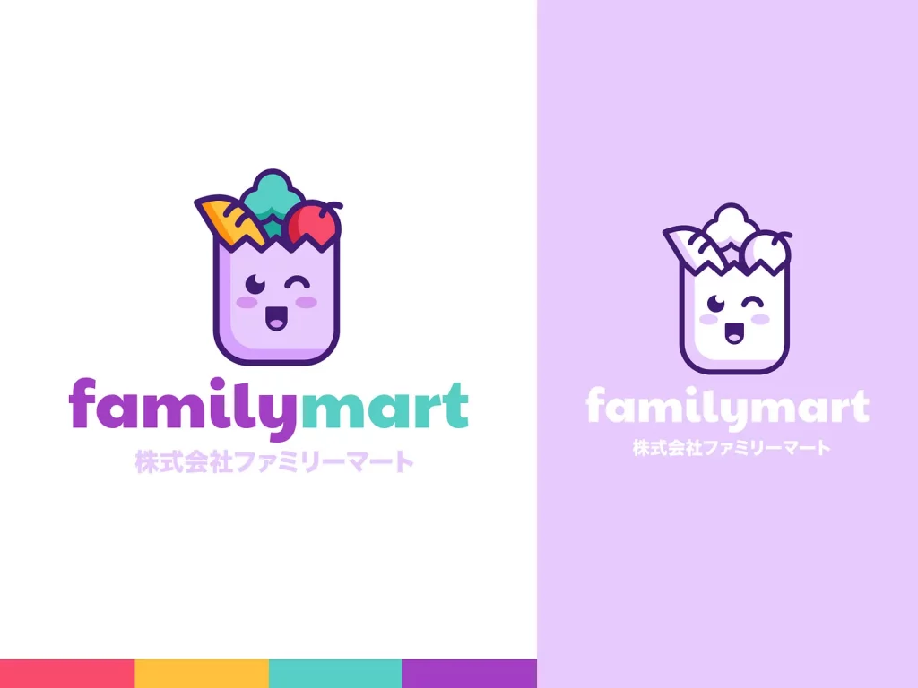 Family Mart Colorful Mascot Logo
