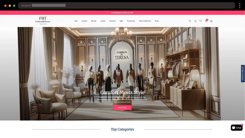 Fashion By Teresa Trendy Dropshipping Store for Women’s Fashion