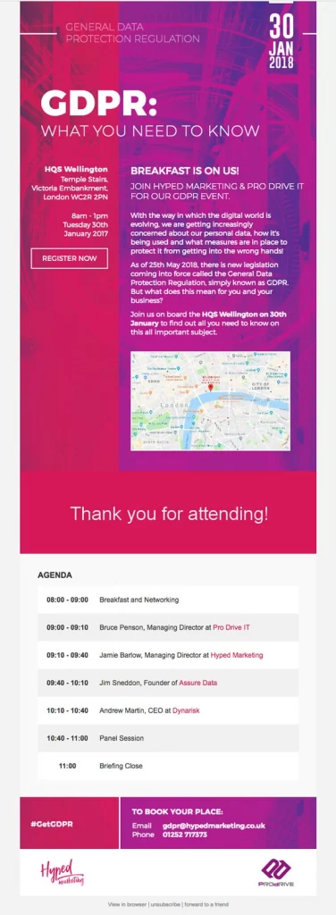 Hyped Marketing & Pro Drive Value-First Invite