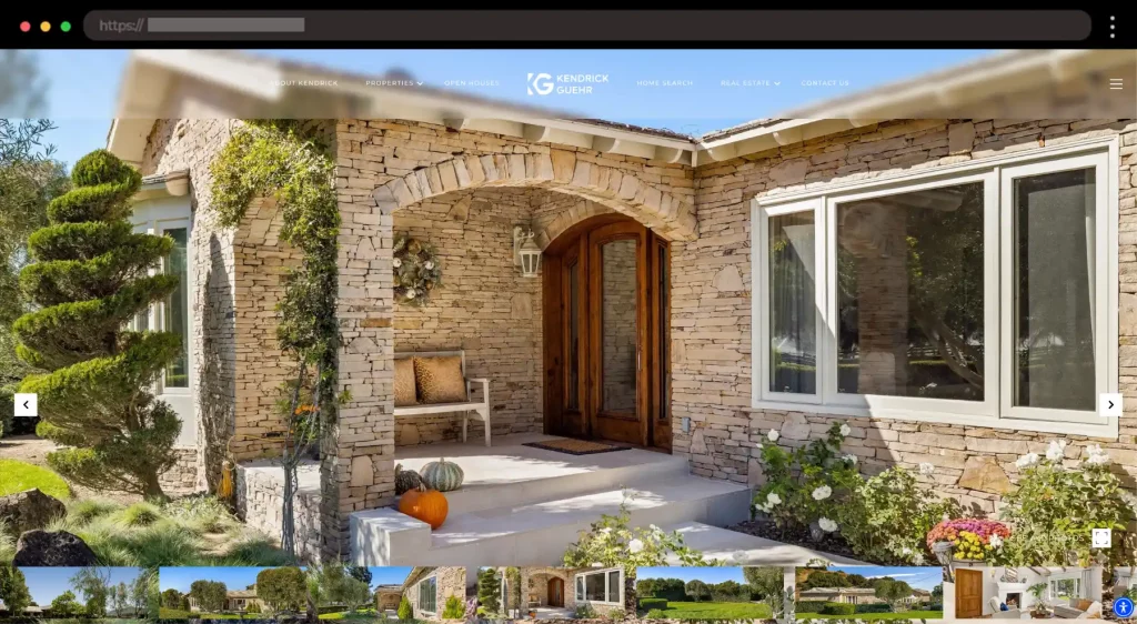 Kendrick Guehr Bold Property Page With Cinematic Feel