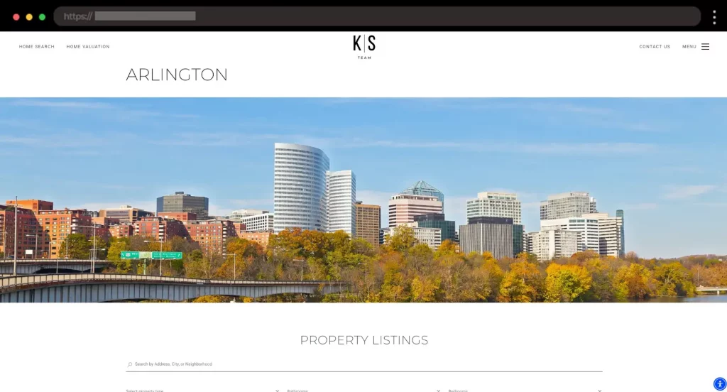 Keri Shull Informative Landing Page for Arlington Neighborhood Guide