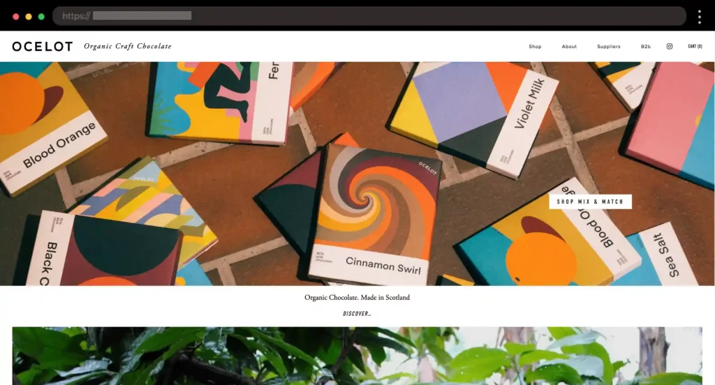 Ocelot Chocolate Stylish Artisan Chocolate Squarespace Website 