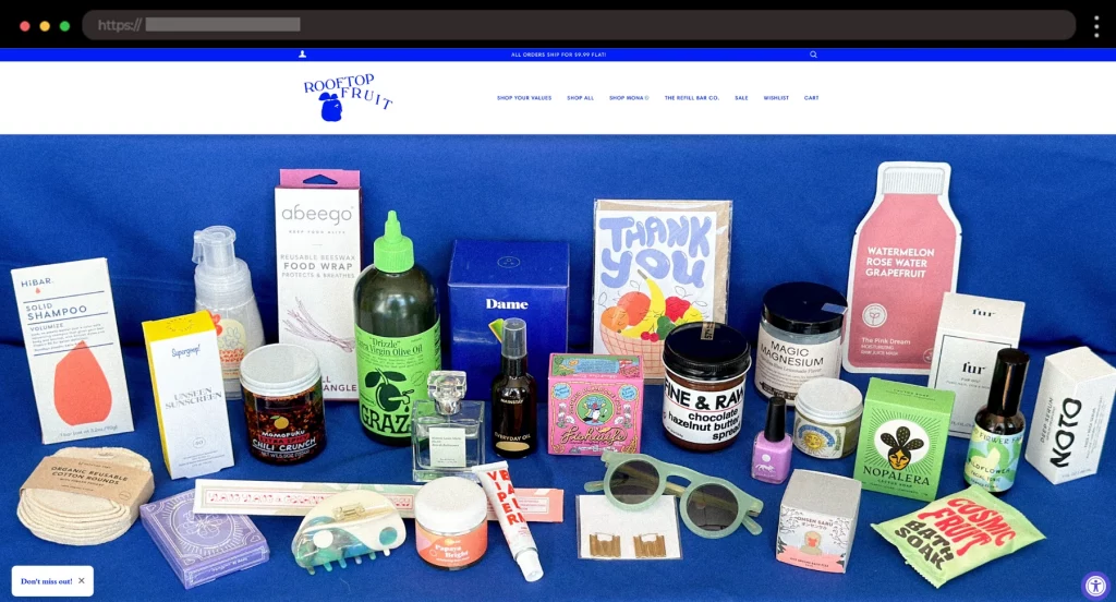 Rooftop Fruit Eco-Friendly Dropshipping Store for Sustainable Goods
