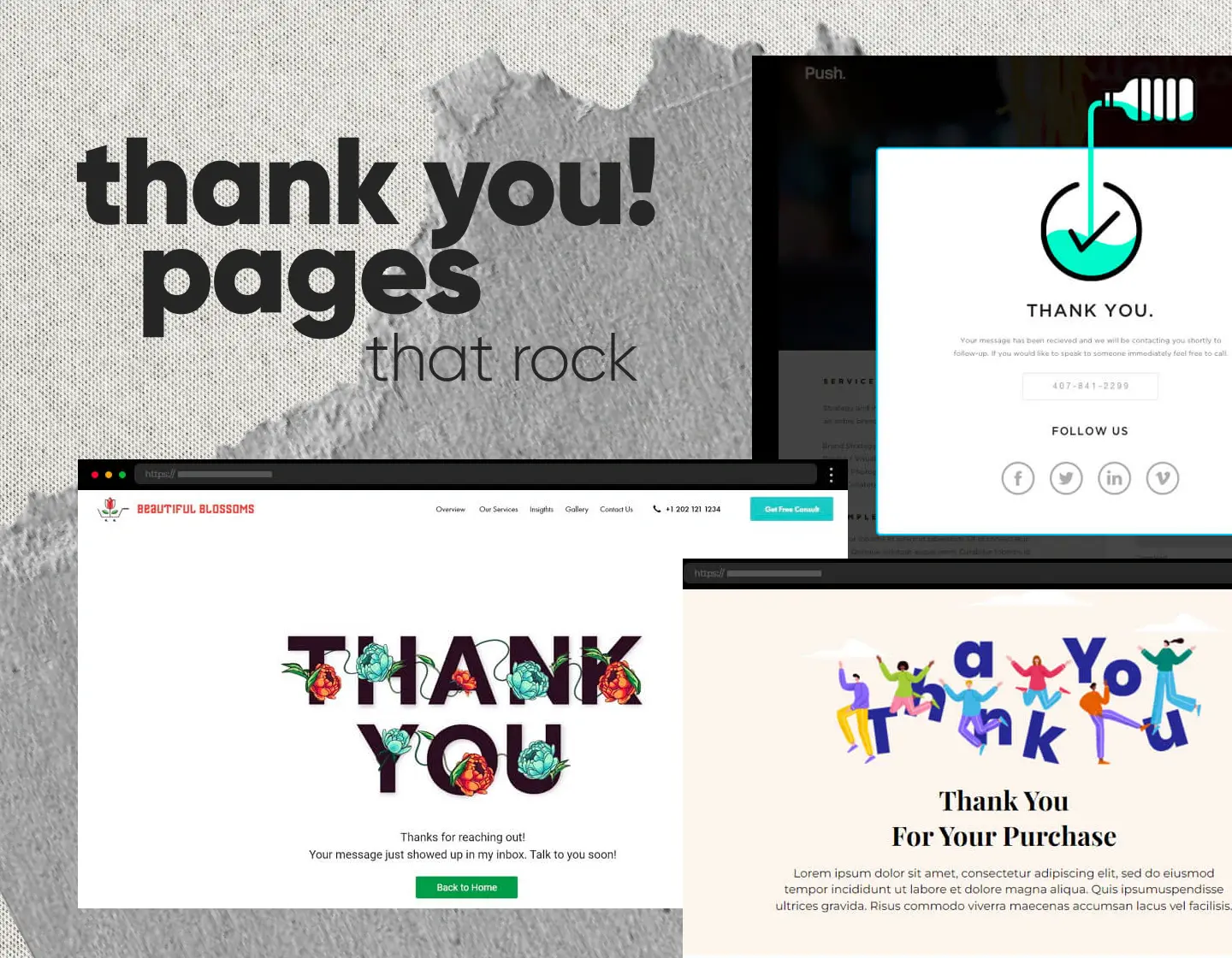 35 Examples of Thank You Pages That Rocks!