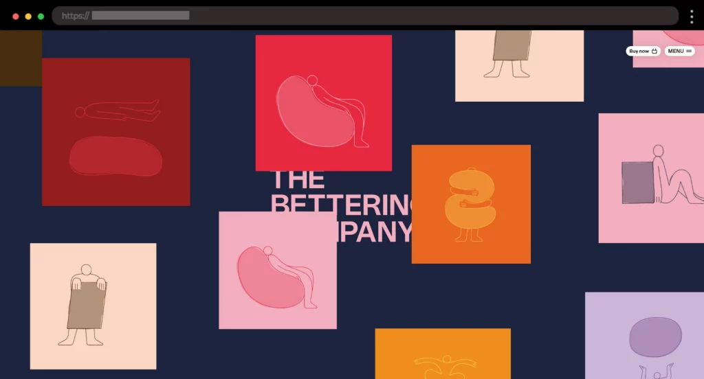 The Bettering Company Colorful Snack Foods Website Design 