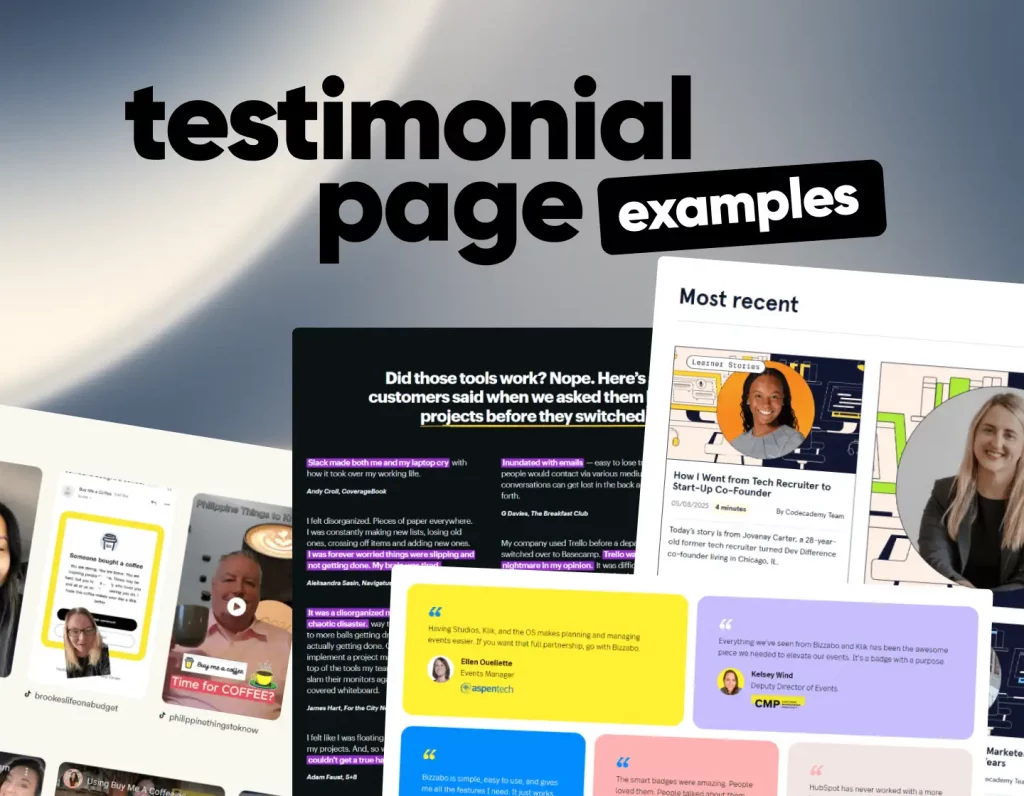 25 Testimonial Page Examples That Turn Feedback Into Storytelling