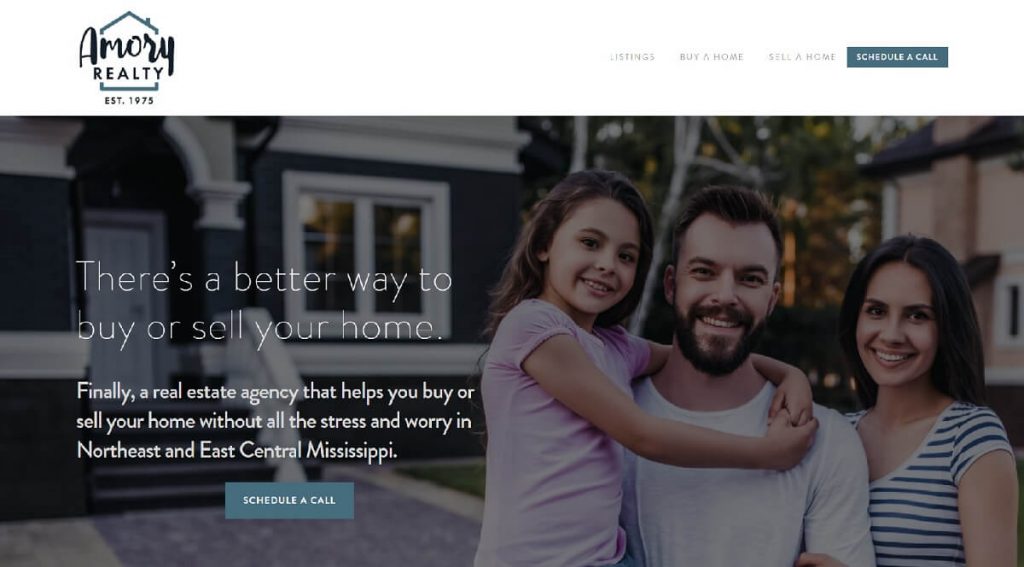 Amory Realty StoryBrand Website Example