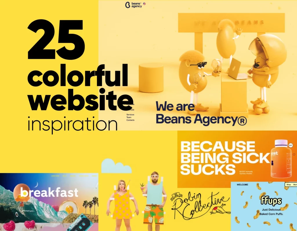 25 Colorful Websites That Inspire with Super Vibrant Designs