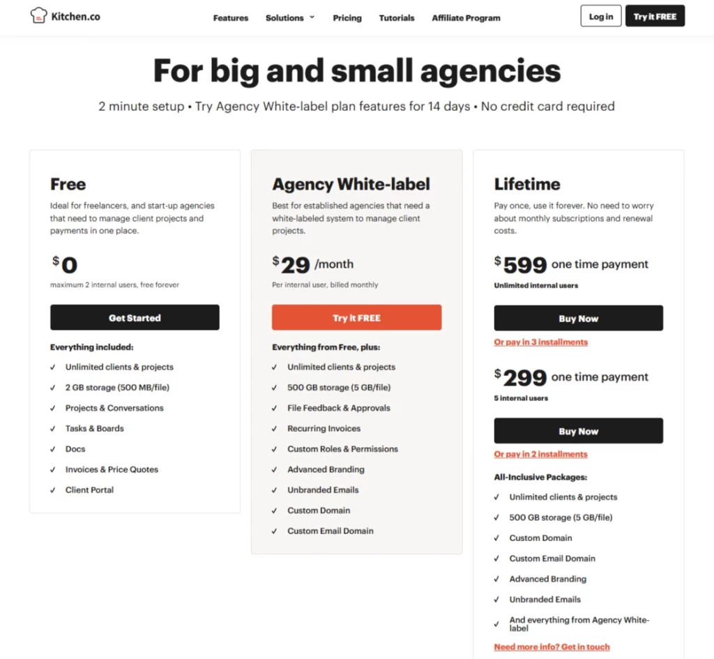 kitchen.co all in one tool for finance and project management of creative agencies